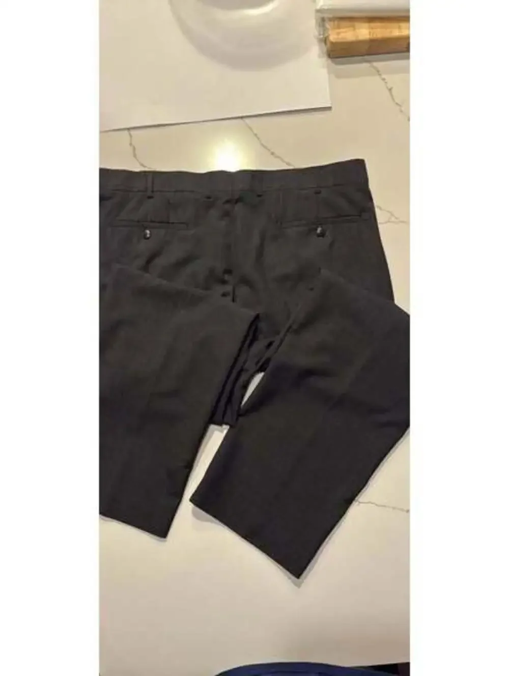 Louis Raphael Rosso Washable Wool Dress Pants